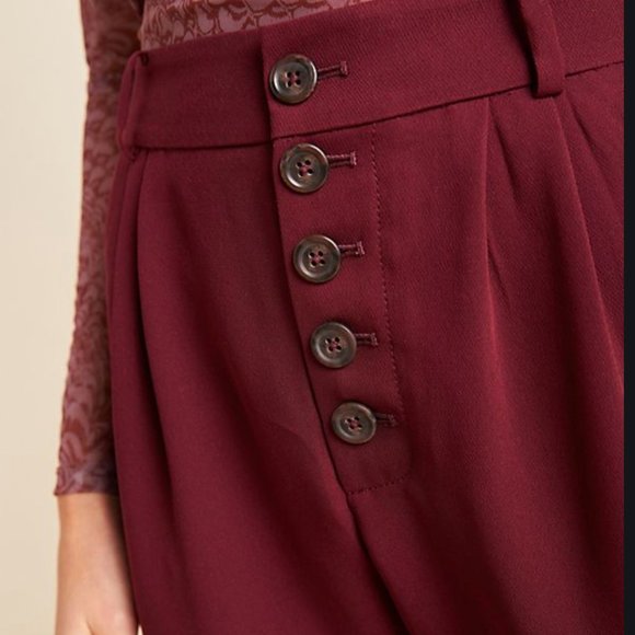anthropologie Pants - NWT anthropologie sasha button down tapered pants